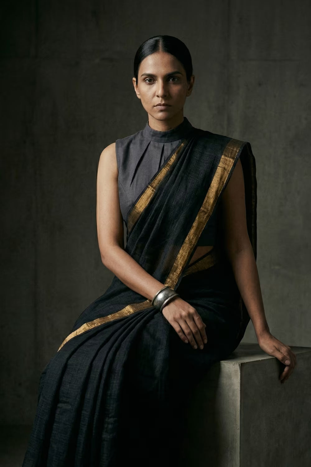 BLACK GOLD | Kota Doria | Indidha Saree
