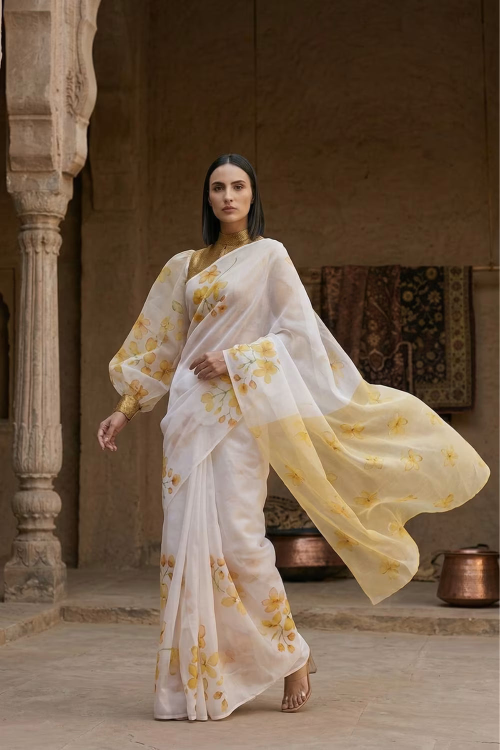 MUSTARD MUSIC | Organza | Indidha Saree