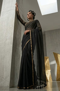 SHADOW CHIC | Mul Cotton | Indidha Saree