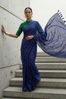 CELESTIAL BLUE | Cotton | Indidha Saree