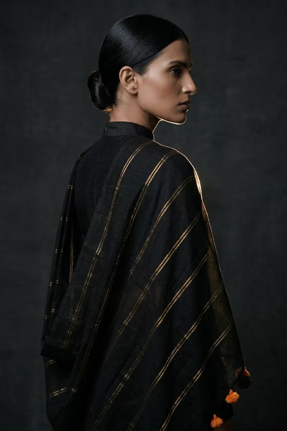 MIDNIGHT GLIMMER | Cotton | Indidha Saree