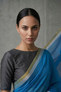 BLUEBELL BLISS | Mul Cotton | Indidha Saree