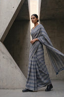 Slate Stride | Slub Cotton | Indidha Saree