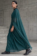 Harbor Slate | Slub Cotton | Indidha Saree