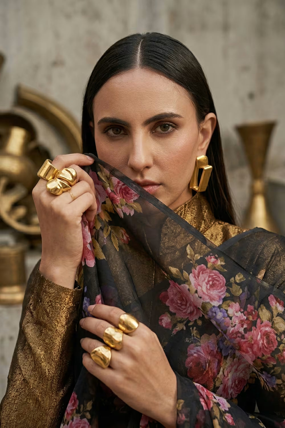 DARK ROMANCE  | Organza | Indidha Saree