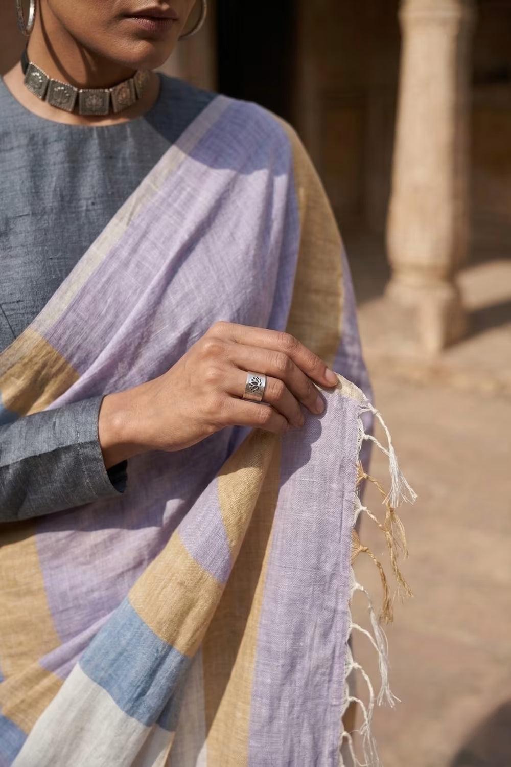 SUNSET REVERIE | Pure Cotton | Indidha Saree