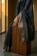 BLACK DIAMOND | Muga Silk | Indidha Saree