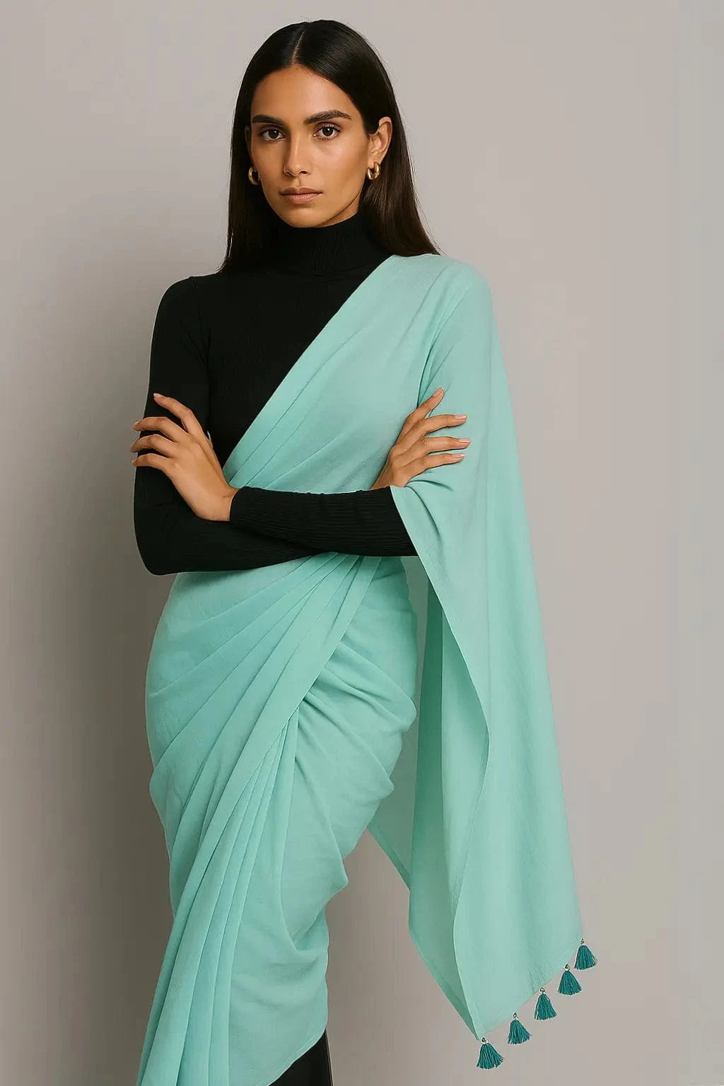 MINTY MIST | Mul Cotton | Indidha Saree -  Embrace Comfort and Style with Mul Cotton Sarees  Minty Mist Mul Cotton Indidha Saree – Stay fresh & stylish in the Minty Mist mul cotton saree, a breathable drape with soothing green hues.