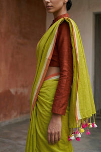 MEADOW GLOW | Mul Cotton | Indidha Saree