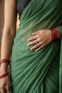 Dark Grace | Mul Cotton | Indidha Saree