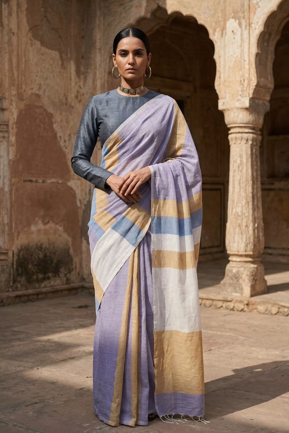 SUNSET REVERIE | Pure Cotton | Indidha Saree