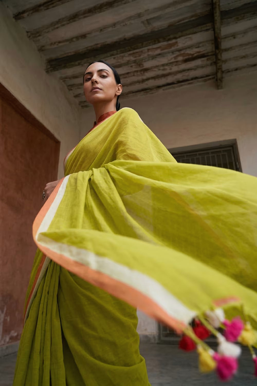 MEADOW GLOW | Mul Cotton | Indidha Saree