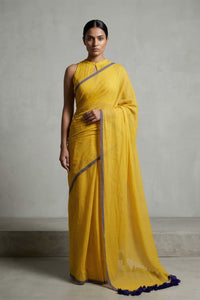 HONEYED HORIZON | Mul Cotton | Indidha Saree