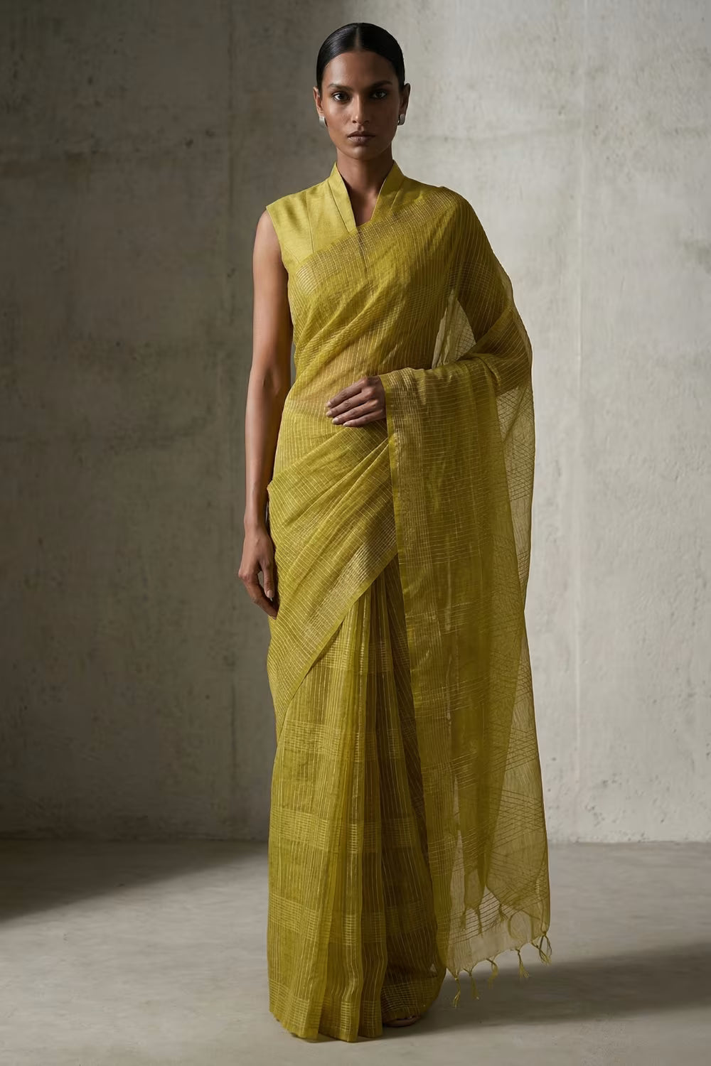 GOLDEN BREEZE | Kota Doria | Indidha Saree