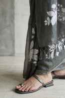 LEAF LUSTER | Organza Kota Embroidery | Indidha Saree