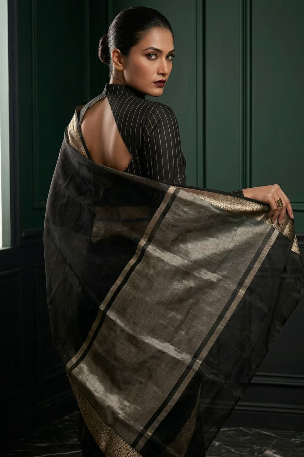 KOHINOOR | Organza with Banarasi Border | Indidha Saree
