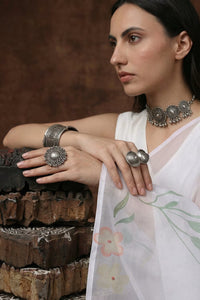 ETHEREAL PETALS | Organza | Indidha Saree