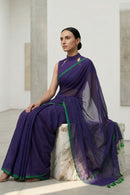 MIDNIGHT ELEGANCE | Mul Cotton | Indidha Saree
