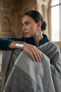MYSTIC MEADOWS | Linen Tissue | Indidha Saree