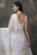 ETHEREAL PETALS | Organza | Indidha Saree