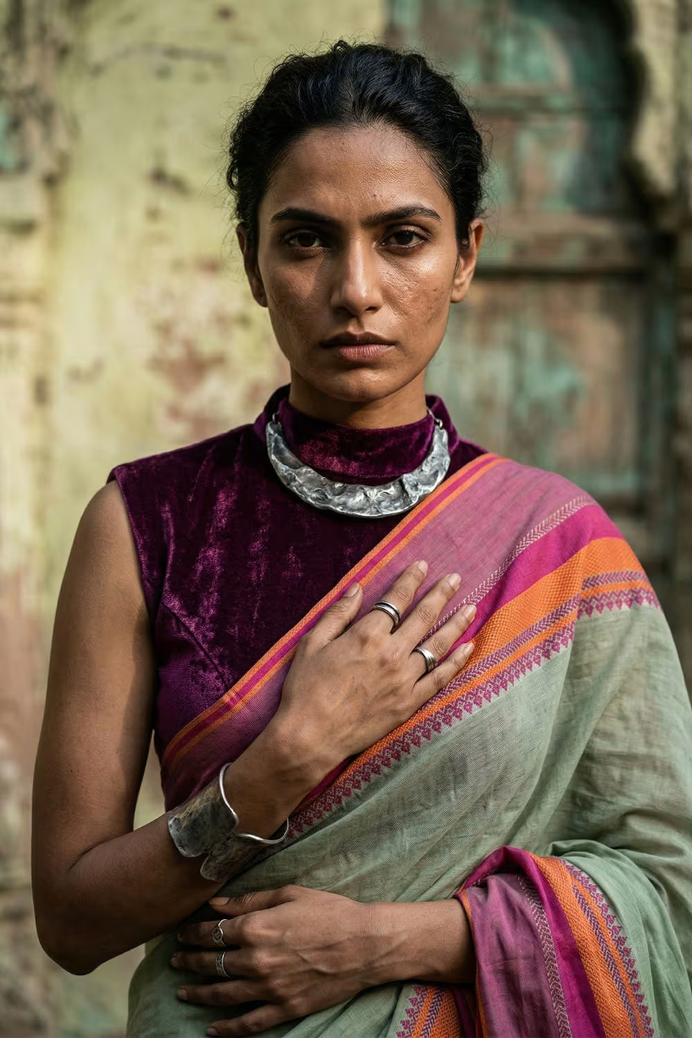 PINK SUNSET | Cotton | Indidha Saree