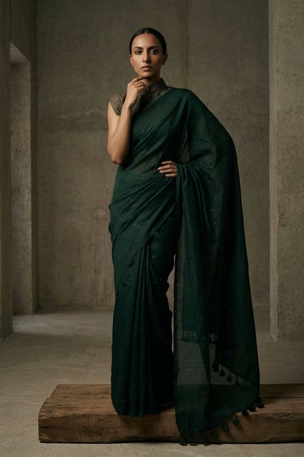 FOREST SPIRIT | Pure Cotton | Indidha Saree