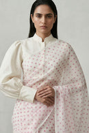 POLKA MORNING | Handpainted Organza | Indidha Saree