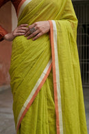 MEADOW GLOW | Mul Cotton | Indidha Saree