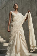 Bone | Slub Cotton | Indidha Saree