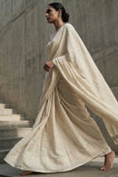 Bone | Slub Cotton | Indidha Saree