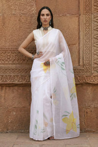 ETHEREAL PETALS | Organza | Indidha Saree