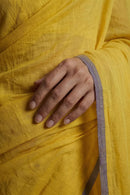 HONEYED HORIZON | Mul Cotton | Indidha Saree