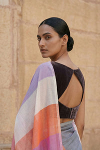 ROSEWOOD | Textured Cotton | Indidha Saree