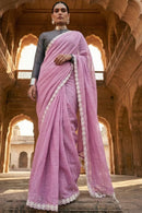 LOVESTRUCK LAVENDER | Mul Cotton | Indidha Saree