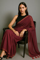 JIYA | Mul Cotton | Indidha Saree -  Shop Jiya Mul Cotton Saree – Light & Breezy Wear  Pure mul cotton saree with an elegant copper border and matching tassels. Perfect for any occasion to showcase timeless beauty and sophistication. Shop now!