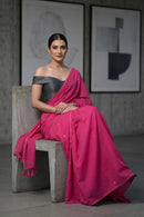 Rosette Dawn | Mul Cotton | Indidha Saree