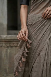 Stone Mist | Cotton | Indidha Saree