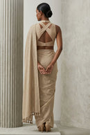 Oatline | Slub Cotton | Indidha Saree