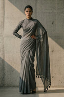 Midnight Whisper | Mul Cotton | Indidha Saree