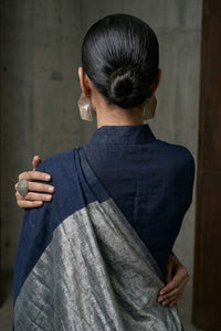 CHAMPARAN NEEL | Cotton | Indidha Saree