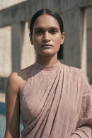 Gypsum Ash | Slub Cotton | Indidha Saree