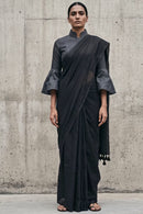 Monk's Fold | Slub Cotton | Indidha Saree