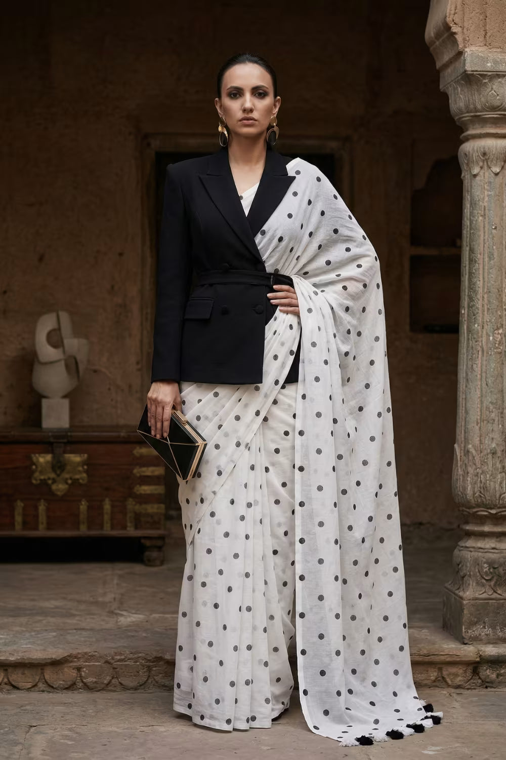 FULL MOON | Mul Cotton | Indidha Saree