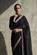 MIDNIGHT MUSE | Mul Cotton | Indidha Saree
