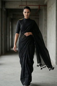 SIYAH SIREEN | Pure Cotton | Indidha Saree