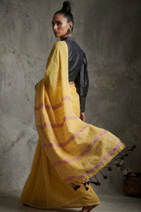 MODERN MARIGOLD | Pure Cotton | Indidha Saree