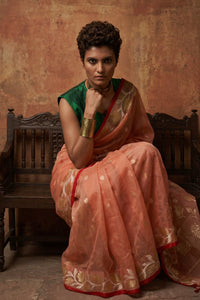 NOORANI PHOOL | Muslin Jamdani | Indidha Saree