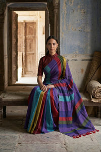GAJGAMINI | Cotton | Indidha Saree