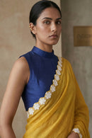 CITRUS CASACADE | Mul Cotton | Indidha Saree