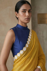 CITRUS CASACADE | Mul Cotton | Indidha Saree